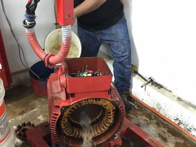 Servicing a fire pump motor